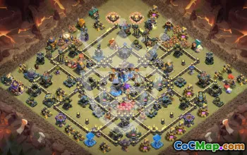 Top TH18 Clash of Clans Base Layouts with Links #57001