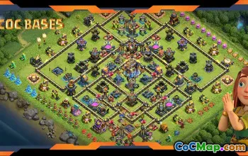 Top TH18 Farming Base with Anti 3-Star Layout #55504