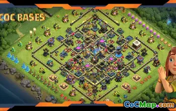 Top TH18 Farming Base with Anti 3-Star Layout #55519