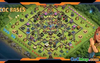 Top TH18 Farming Base with Anti 3-Star Layout #55575