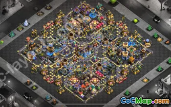 Top TH18 Farming Base with Anti Everything #56887