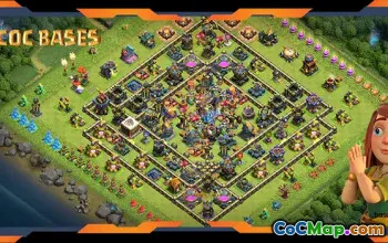 Top TH18 Hybrid Farming Base with Link #55534