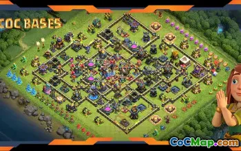 Top TH18 Trophy Base with Anti Air Dragon #55569