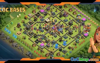 Top TH18 Trophy Defense Base Layout #57569