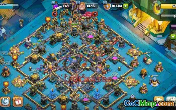 Top TH18 War Base Layout m6roa #57143