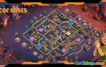 Top TH18 War Base with Anti 3-Star Design #57570