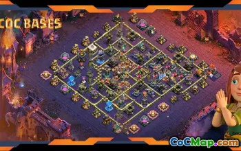 Top TH18 War Base with Anti-Air Defense #55516