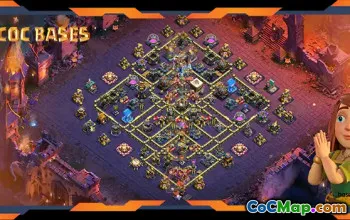 Top TH18 War Base with Anti Everything Layout #55512