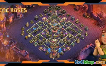 Top TH18 War Base with Defense Layout & Link #55488