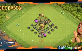 Top TH4 Anti 3 Stars Base Layout with Link #57592