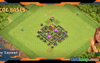 Top TH4 Anti Trophy Hybrid Defense Base #57596