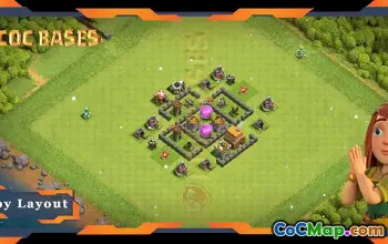 Top TH4 Farming Base with Anti Everything Layout #57575