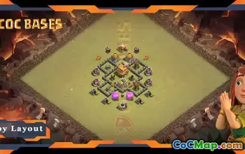 Top TH4 War Base Layout - Anti 3 Stars Link | Clash of Clans #17870