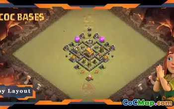Top TH4 War Base Layouts with Anti Air - Clash of Clans #17875