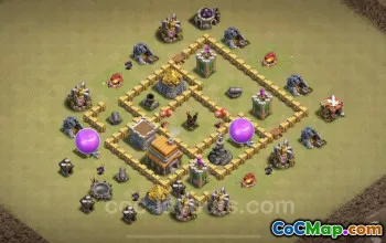 Top TH5 Anti 3 Stars War Base - Sao chép ngay! #18195