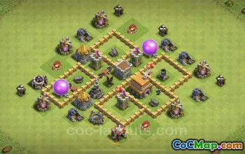 Top TH5 Base Copy: Anti-Everything Town Hall Level 5 #18231