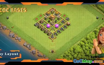 Top TH5 Base with Anti 2-Star Layout #57615