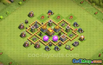 Topp TH5 Farming Base 2024 - Anti 3 Stars Strategy #18139