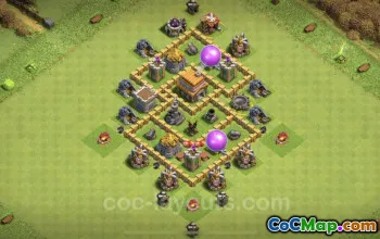Cơ sở farm TH5 hàng đầu: Cấp độ tối đa, Liên kết & Chống không khí - COC #18269