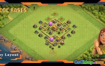 Top TH5 Farming Base with Anti 3-Star Layout #57598