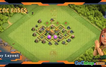 Top TH5 Farming Base with Anti 3-Star Layout #57612
