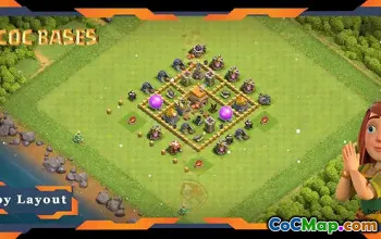 Top TH5 Hybrid Base: Anti 2 Stars Layout for Clash of Clans #19760