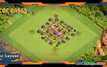 Top TH5 Hybrid Base: Farming & Anti-Everything Layout #19740