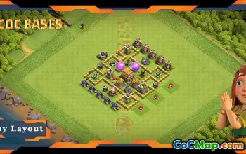 Top TH5 Hybrid Base: Max Levels & Anti 3 Stars Layout #19743
