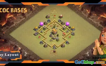 Top TH5 War Base Anti 2 Star & Air Defense #57611