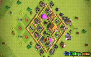 Top TH5 War Base Layout - Anti 2 Stars | Clash of Clans #22878