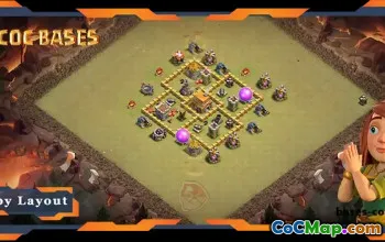 Top TH5 War Base with Anti 2 Star & Air Defense #57628