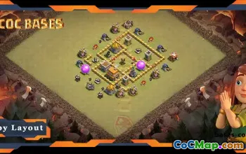 Top TH5 War Base with Anti 3 Star & Air Defense #57616