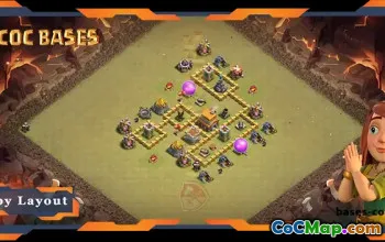 Top TH5 War Base with Anti 3-Star Layout #57631