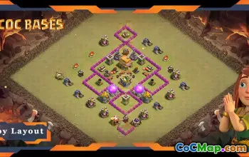 Top TH6 Base Layouts: Anti-Air, Anti-3 Stars - Clash of Clans #17914
