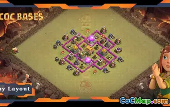 Top TH6 Base with Anti 2 Star Layout #57684