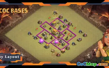 Top TH6 Defense Base: Anti Everything & War Layout #19606
