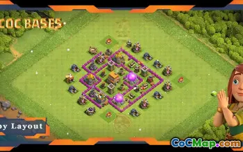 Top TH6 Farming Base with Anti 3-Star Layout #57652