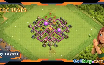 Top TH6 Farming Base with Anti-Air Strategy #57634