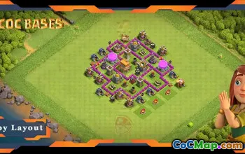 Top TH6 Farming Base with Anti Everything Layout #57637