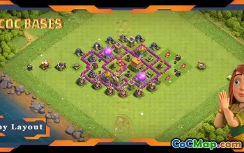 Top TH6 Farming Base with Anti Everything Layout #57639