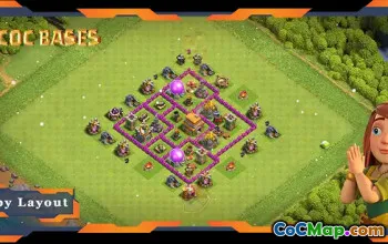 Top TH6 Farming Base with Anti Everything Layout #57680