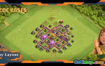 Top TH6 Farming Base with Link & Anti Everything #57687