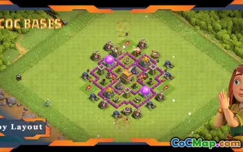 Top TH6 Hybrid Base: Max Levels, Anti-Everything Layout #17918