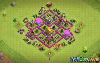 Top TH6 Hybrid Base: Ultimate Town Hall 6 Strategy | Clash of Clans #19748