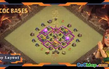 Nejlepší rozložení TH6 Max: Anti Air & Hybrid pro CWL - COC #17932