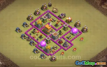 Top TH6 War Base 2024: Aspect Anti-Everything și link #18298