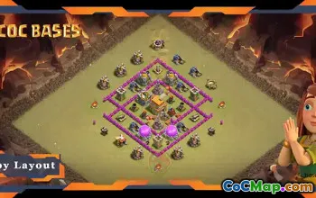 Top TH6 War Base: Anti 2/3 Stars Hybrid Layouts & Links #19983