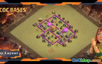 Top TH6 War Base Anti 2 Star #57669