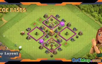 Top TH6 War Base: Anti Everything & Anti 2 Stars Layout #19966
