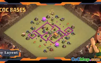 Top TH6 War Base: Anti Everything Layout for Clash of Clans #19951